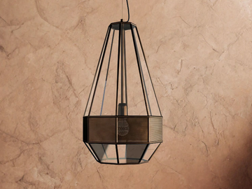 MASSIRA - Brass pendant lamp by Il Fanale - view 3